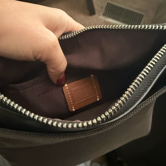 Coach Men's Black and Gray Messenger Bag - Picture 3 of 3